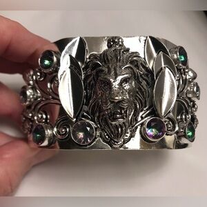 Mystic Topaz Stamped 925 Sterling Silver Cuff Bracelet